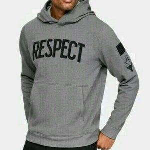 NWT Under Armour UA Project Rock Respect USDNA Hoodie Sweatshirt Medium